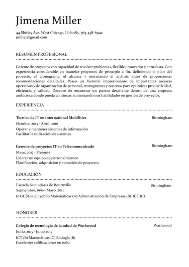 Moderno Resume Template